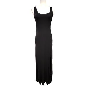 Black T-Shirt Dress Black Size M